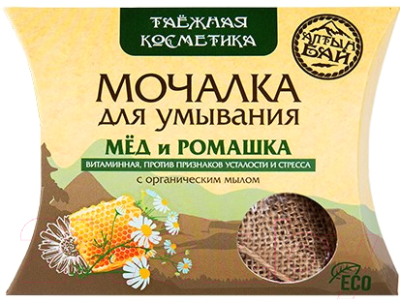 

Мочалка для лица Алтын бай, Мед и ромашка 00001МДУ
