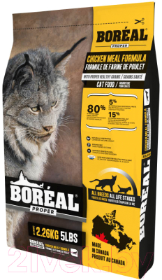 

Корм для кошек Boreal, Proper с курицей