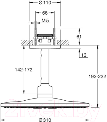 Верхний душ GROHE Rainshower 310 Smartactive 26477000