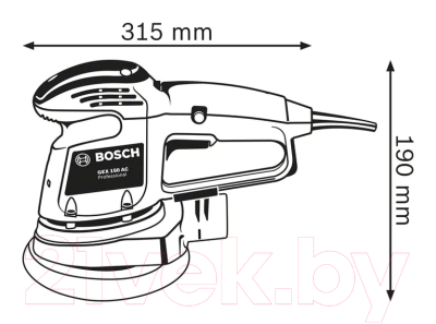 Профессиональная эксцентриковая шлифмашина Bosch GEX 34-150 (0.601.372.800)