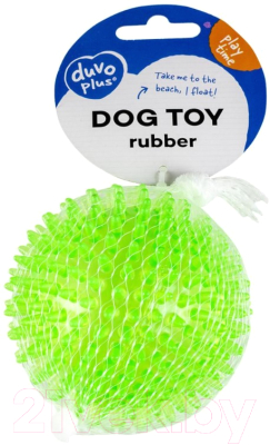 Игрушка для собак Duvo Plus Мяч игольчатый / 1714501/DV (зеленый)