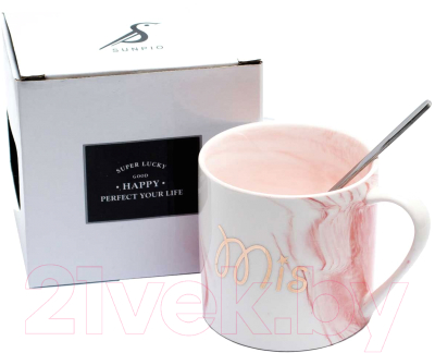 

Кружка с ложкой MONAMI, MUG-194