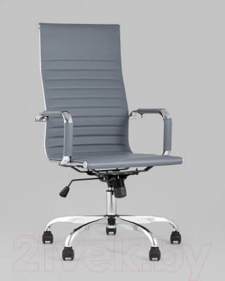 Кресло офисное TopChairs City D-101H (серый)