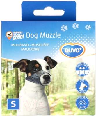 Намордник для собак Duvo Plus Dog Muzzle / 4705135/DV (S, черный)