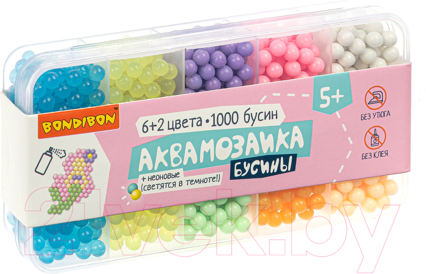 Развивающая игра Bondibon Аквамозаика. Бусины / ВВ4986