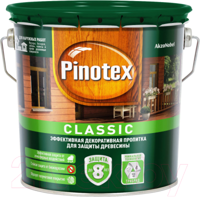 

Пропитка для дерева Pinotex, Желтый, Classic 5195462