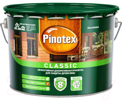 

Пропитка для дерева Pinotex, Красный, Classic 5270892
