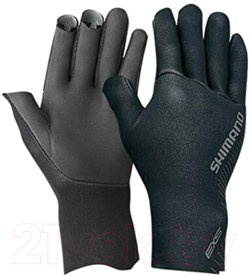 Перчатка для охоты и рыбалки Shimano GL-061S / 5YGL061S13 (JP-M, черный)