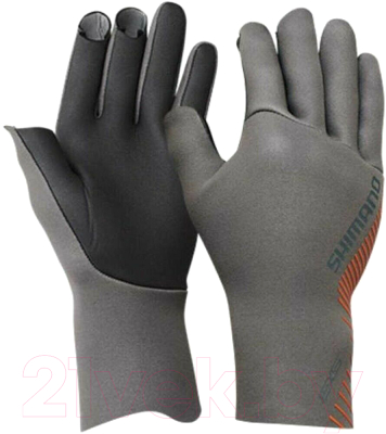 Перчатка для охоты и рыбалки Shimano GL-061S / 5YGL061S38 (JP-XL, серый)