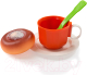 Набор игрушечной посуды Огонек Игрушечный чайный набор с ватрушкой / С-1382 - 