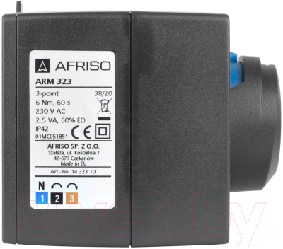 Электропривод сантехнический Afriso ARM 323 ProClick / 1432310