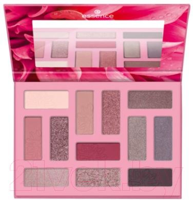 

Палетка теней для век Essence, Белый;розовый;чeрный;бордовый, Out In The Wild Eyeshadow Palette тон 01