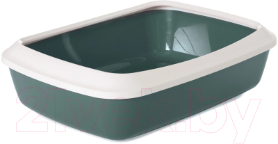 Туалет-лоток Savic Iriz 42 / 02630WMG (белый/зеленый)