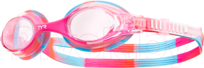 Очки для плавания TYR Swimple Tie-Dye Junior / LGSWTD/667 (розовый/белый)