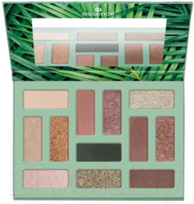 

Палетка теней для век Essence, Зелeный;бежевый;золотистый;персиковый, Out In The Wild Eyeshadow Palette тон 02