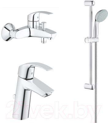 

Комплект смесителей GROHE, Eurosmart 23322001 + 333000002 + 27853001