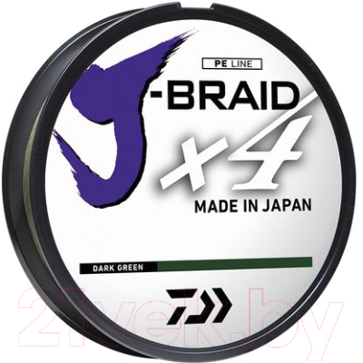 

Леска плетеная Daiwa, Зеленый, J-Braid X4 0.15мм 270м / 12741-115