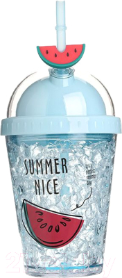 

Стакан с трубочкой Miniso, Арбуз / 9907