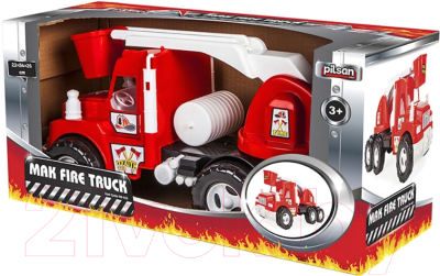 Автомобиль игрушечный Pilsan Пожарная машина Mak Fire Truck / 06613
