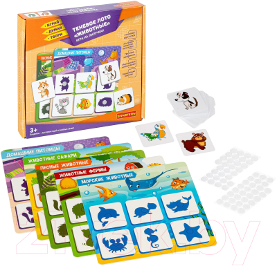 

Настольная игра Bondibon, Лото теневое Животное / ВВ4978