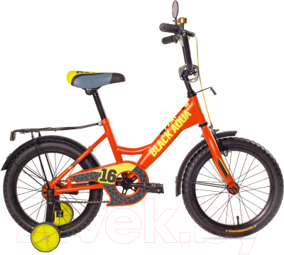 Детский велосипед Black Aqua Fishka 20 KG2027 со светящимися колесами (оранжевый неон)