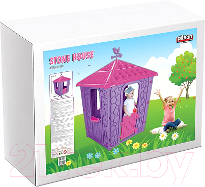 Детский игровой домик Pilsan Stone House Purple / 06437