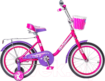 Детский велосипед Black Aqua Princess 20 KG2002 со светящимися колесами (розовый/сиреневый)