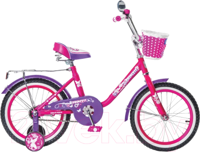 Детский велосипед Black Aqua Princess 18 / KG1802 (розовый/сиреневый)