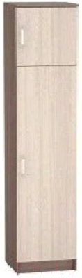 Шкаф-пенал Rikko Машенька с антресолью ПН 204 40x202x38 (шимо темный/шимо светлый)