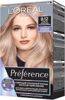 Гель-краска для волос L'Oreal Paris Preference Cool Blondes 8.12 (аляска) - 