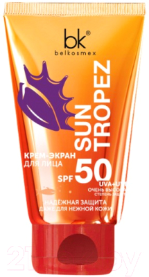 Крем солнцезащитный BelKosmex Sun Tropez Крем-экран для лица SPF50 (50г)