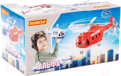 Вертолет игрушечный Полесье Милиция Альфа / 68682