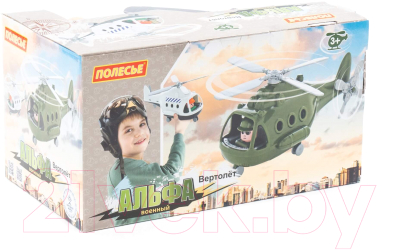 Вертолет игрушечный Полесье Военный Альфа-Сафари / 68781