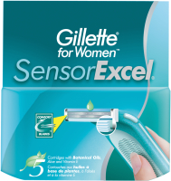 Набор сменных кассет Gillette Sensor Excel (5шт) - 
