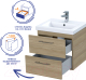 Миниатюра изображения товара Тумба под умывальник Cersanit Lara 50 / 63413