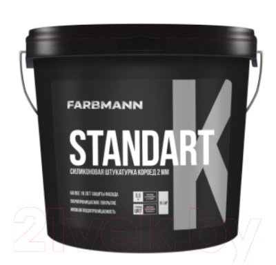 Штукатурка готовая декоративная Farbmann Standart K база LC (15кг)
