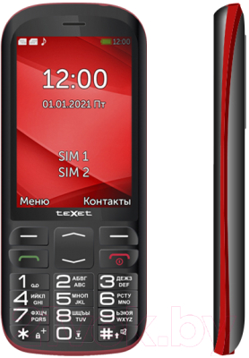Мобильный телефон Texet TM-B409 (черный/красный)