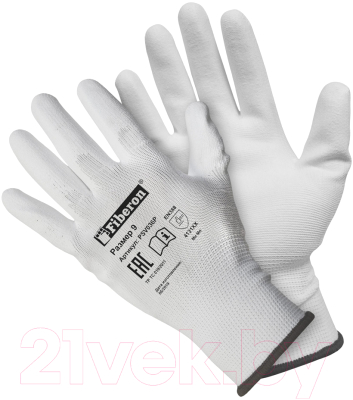 Перчатки защитные Fiberon Латексный облив / PSV036P/W (L, белый)