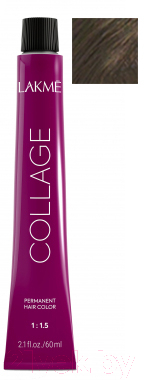 Крем-краска для волос Lakme Collage Creme Hair Color перманентная 6/13 (60мл)