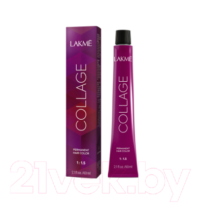 Крем-краска для волос Lakme Collage Creme Hair Color перманентная 6/13 (60мл)