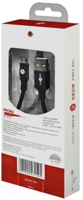Кабель Akami Mizumi Series Micro USB (черный)