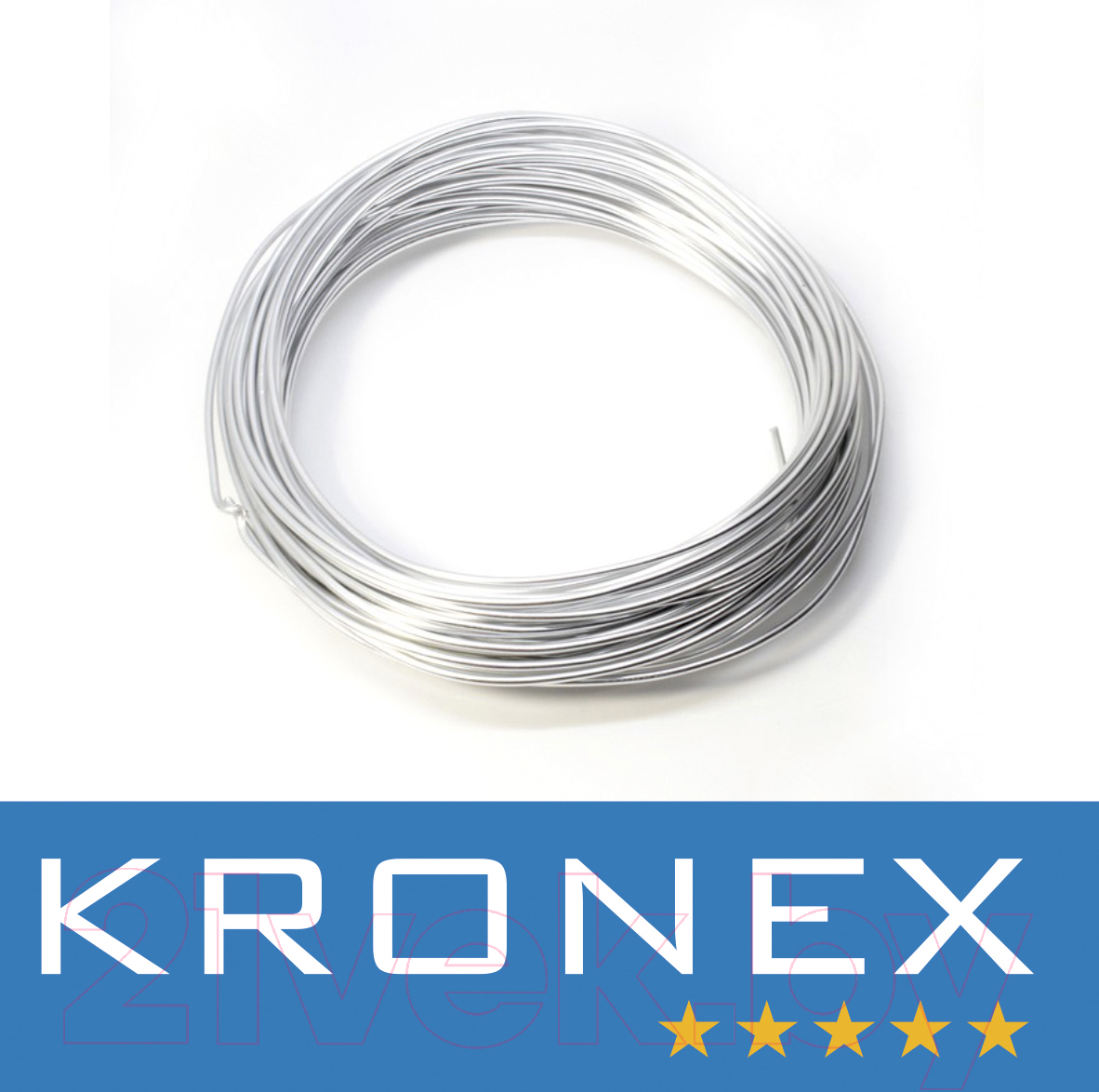 Проволока вязальная Kronex ТО 2мм / PRV-0331 (бухта 1кг, оцинкованная) — фото 2