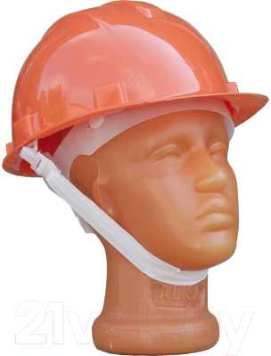 Защитная строительная каска Юнона+ Пластиковое оголовье (оранжевый)