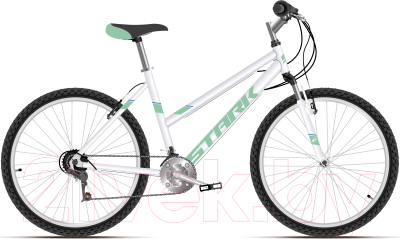 Велосипед STARK Luna 26.1 V 2021 (14.5, белый/салатовый)
