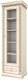 Шкаф с витриной WellMaker Патриция Элегант ШП1-60 (айвори/латунь) - 