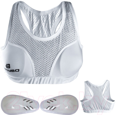 Защита груди для единоборств BoyBo BP200 (S, белый)
