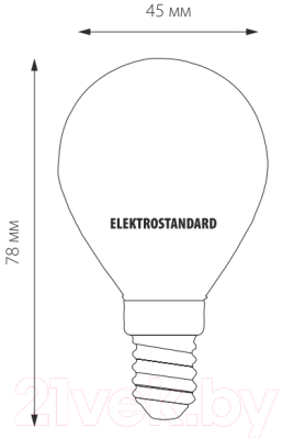 Лампа Elektrostandard Mini Classic F 6W 3300K E14 G45 BLE1408