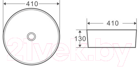 Умывальник BelBagno BB1315-H311