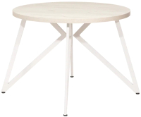 Обеденный стол Millwood Женева Л D100x75 (дуб белый Craft/металл белый) - 