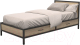 Односпальная кровать Millwood Лофт КМ-3.1/1 Л 207x97x81 (дуб золотой Craft/металл черный) - 